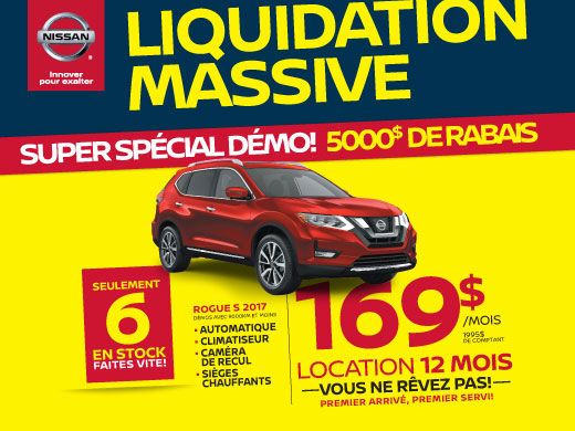 Liquidation massive Rogue S démo