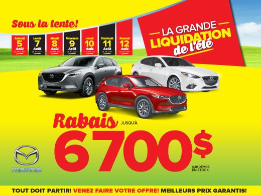 Grande liquidation sous la tente