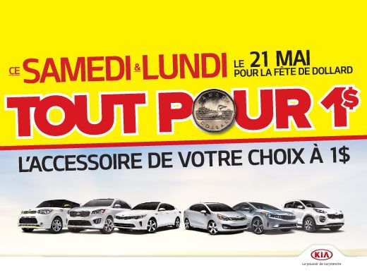 Profitez de notre promotion TOUT POUR 1$!