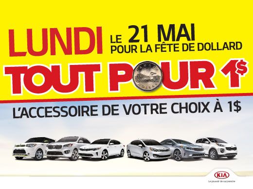 Profitez de notre promotion TOUT POUR 1$!