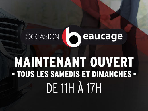 Maintenant ouvert les samedis et dimanches