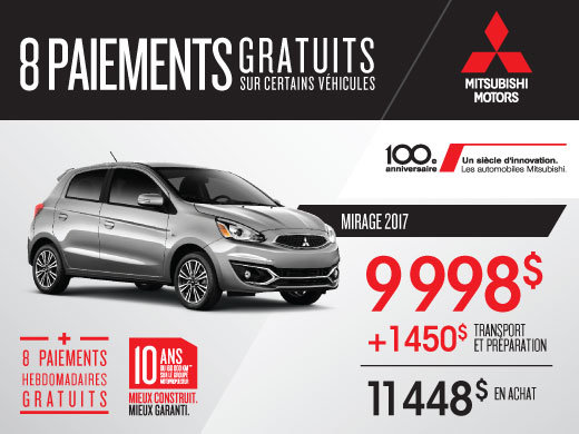 Mitsubishi Mirage ES 2017 en rabais