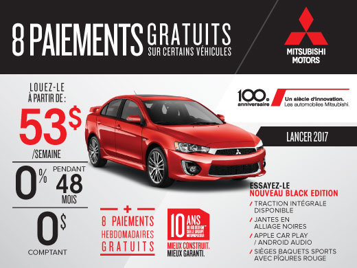 Mitsubishi Lancer ES 2017 en rabais!