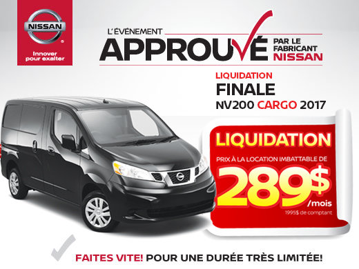 Liquidation extrême NV200 2017