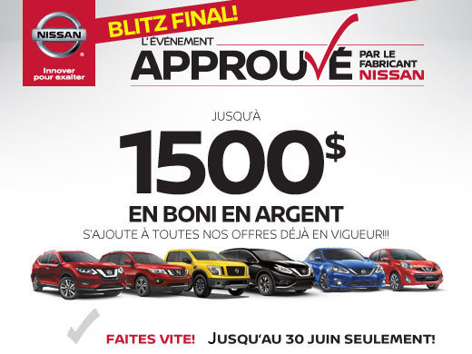 L'évènement Approuvé par le fabricant Nissan