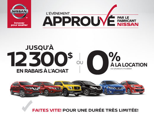 L'évènement Approuvé par le fabricant Nissan