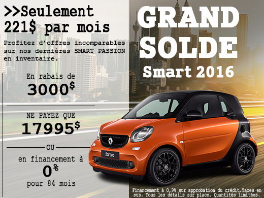 Grand solde smart 2016