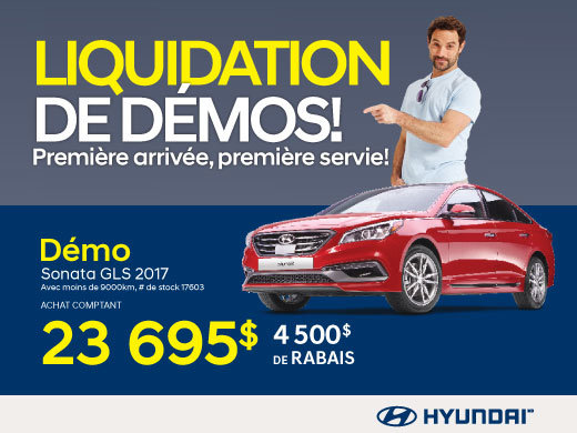 Sonata GLS 2017 en spécial!