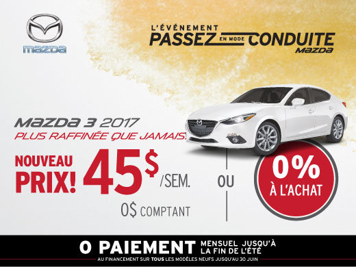 Louez la Mazda3 2017