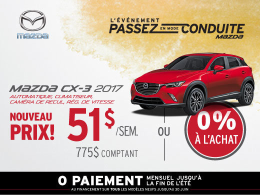 Louez la Mazda CX-3 2017