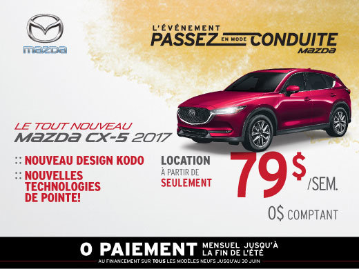 Louez la Mazda CX-5 2017
