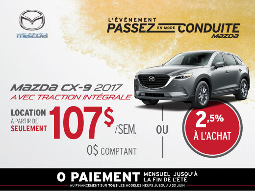 Louez la Mazda CX-9 2017