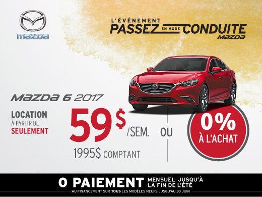 Louez la Mazda6 2017