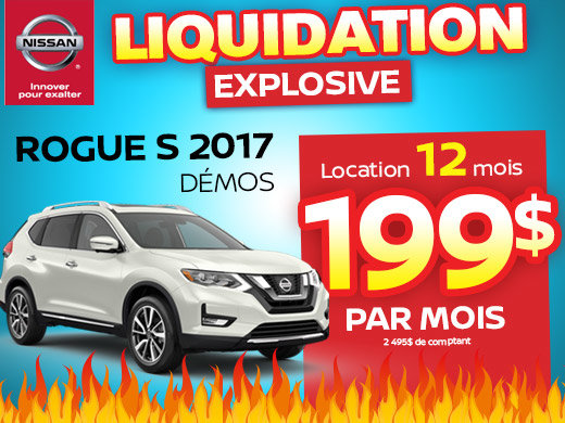Méga liquidation démos Rogue 2017