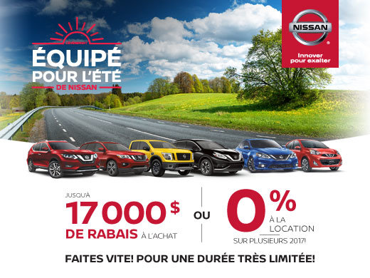 L'événement équipé pour l'été de Nissan