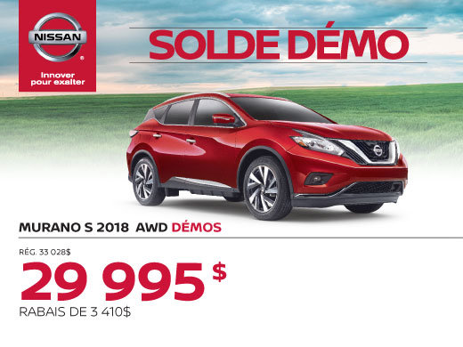 MURANO S 2018 AWD démos