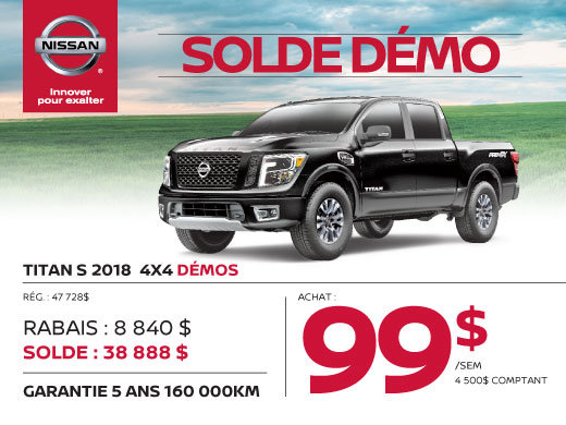 TITAN S 2018 4X4 démos