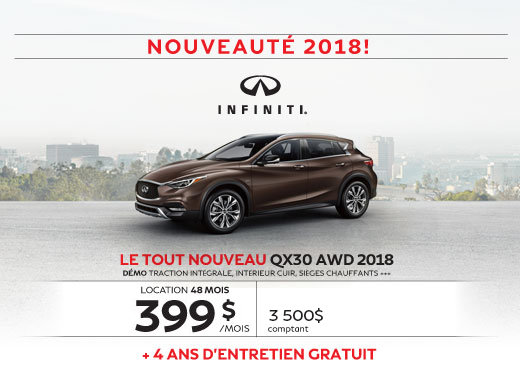 Le tout nouveau QX30 AWD 2018