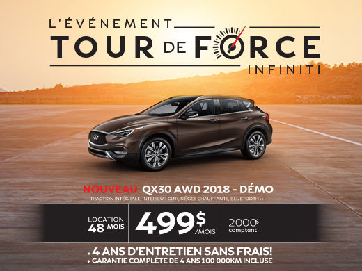 Le tout nouveau QX30 AWD 2018 démo