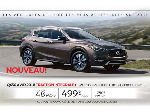Le tout-nouveau QX30 2018