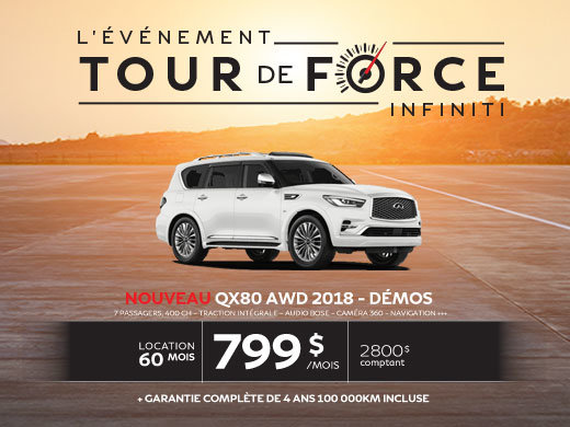 NOUVEAUTÉ 2018! QX80 AWD 2018 démo
