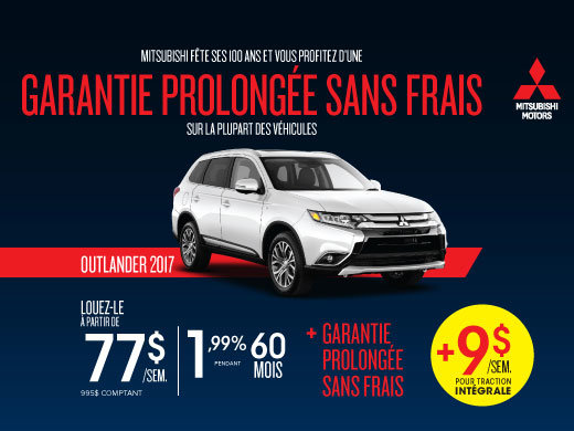 Mitsubishi Outlander 2017 en rabais