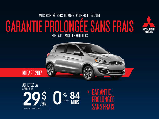 Mitsubishi Mirage 2017 en rabais