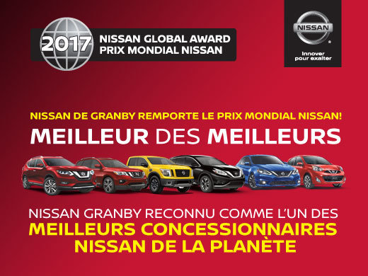 Nissan de Granby remporte le prix mondial Nissan!