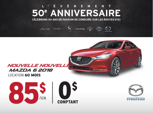 La toute nouvelle Mazda6 2018 vient d’arriver!