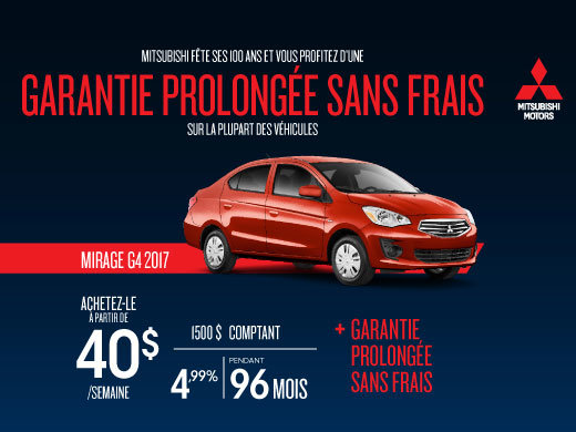 Mitsubishi Mirage G4 2017 en rabais