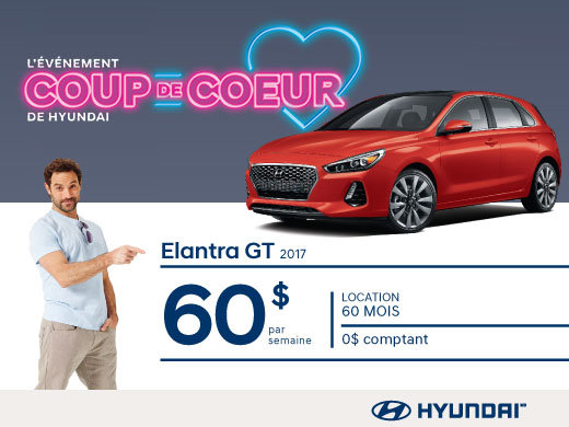 HYUNDAI Elantra GT 2017 flambant neuf!
