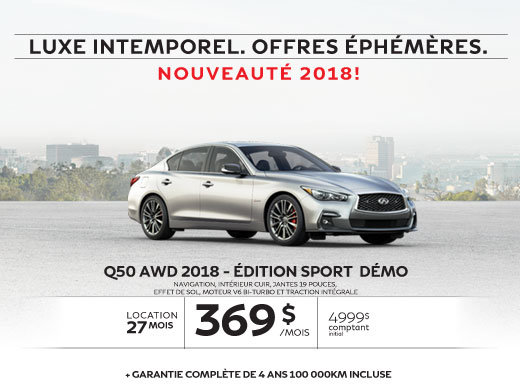 Q50 AWD 2018 – Édition SPORT Démo