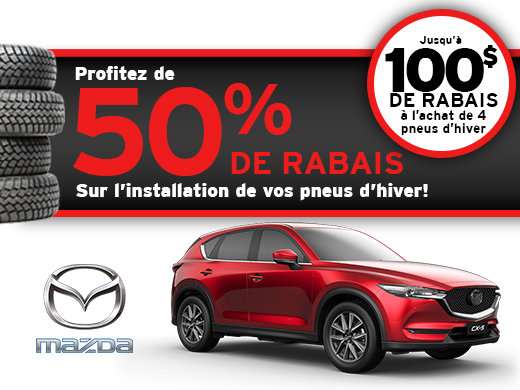 Rabais de pneus chez Mazda