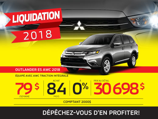 Le plus bas prix de l’année sur le Outlander 2018