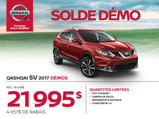 QASHQAI SV 2017 démos