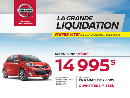 MICRA SV 2018 démos