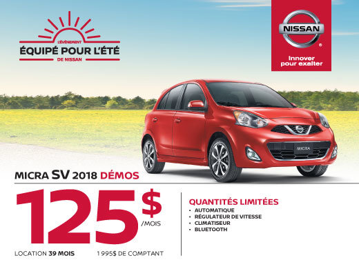 MICRA SV 2018 démos