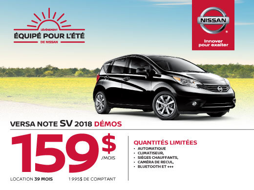VERSA NOTE SV 2018 démos