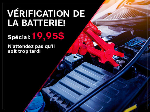 Vérification de la batterie!