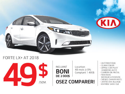 Forte LX+ Automatique 2018 à prix incroyable!