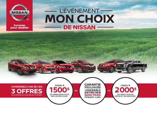 L’événement MON CHOIX de Nissan bat son plein!