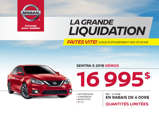 SENTRA S 2018 démos