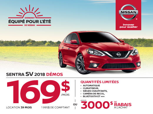 SENTRA SV 2018 démos