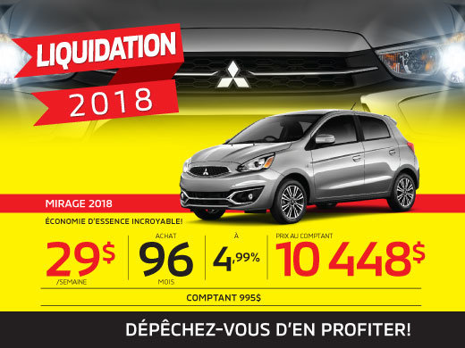 Le plus bas prix de l’année sur la Mirage 2018