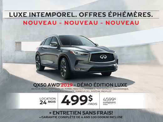 QX50 AWD 2019 Démo édition LUXE
