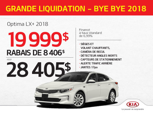 Achetez l’Optima LX + 2018