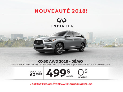 Le tout nouveau QX60 AWD 2018
