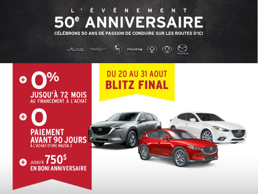 L’événement 50e anniversaire Mazda - BLITZ FINAL