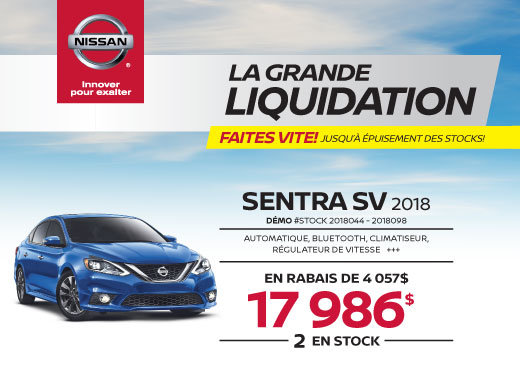 SENTRA SV 2018 démos