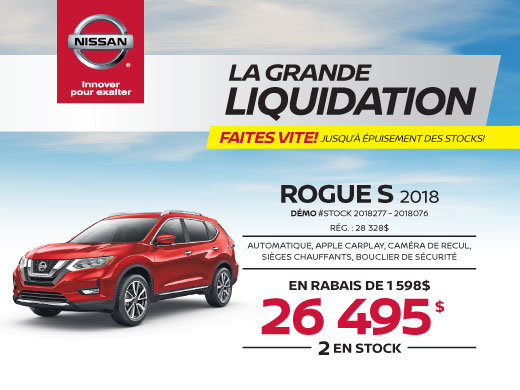 ROGUE S 2018 démos